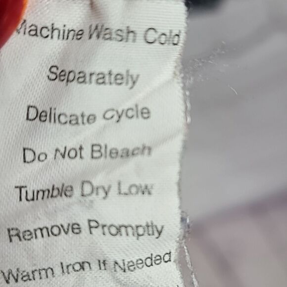 CAbi Sheer Blurred Dot Long Puff Sleeve Button Down Blouse Printed Oversized Top - Picture 9 of 11